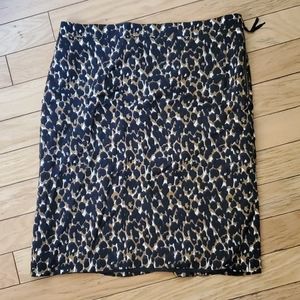ANN TAYLOR pencil skirt animal print sz 12…